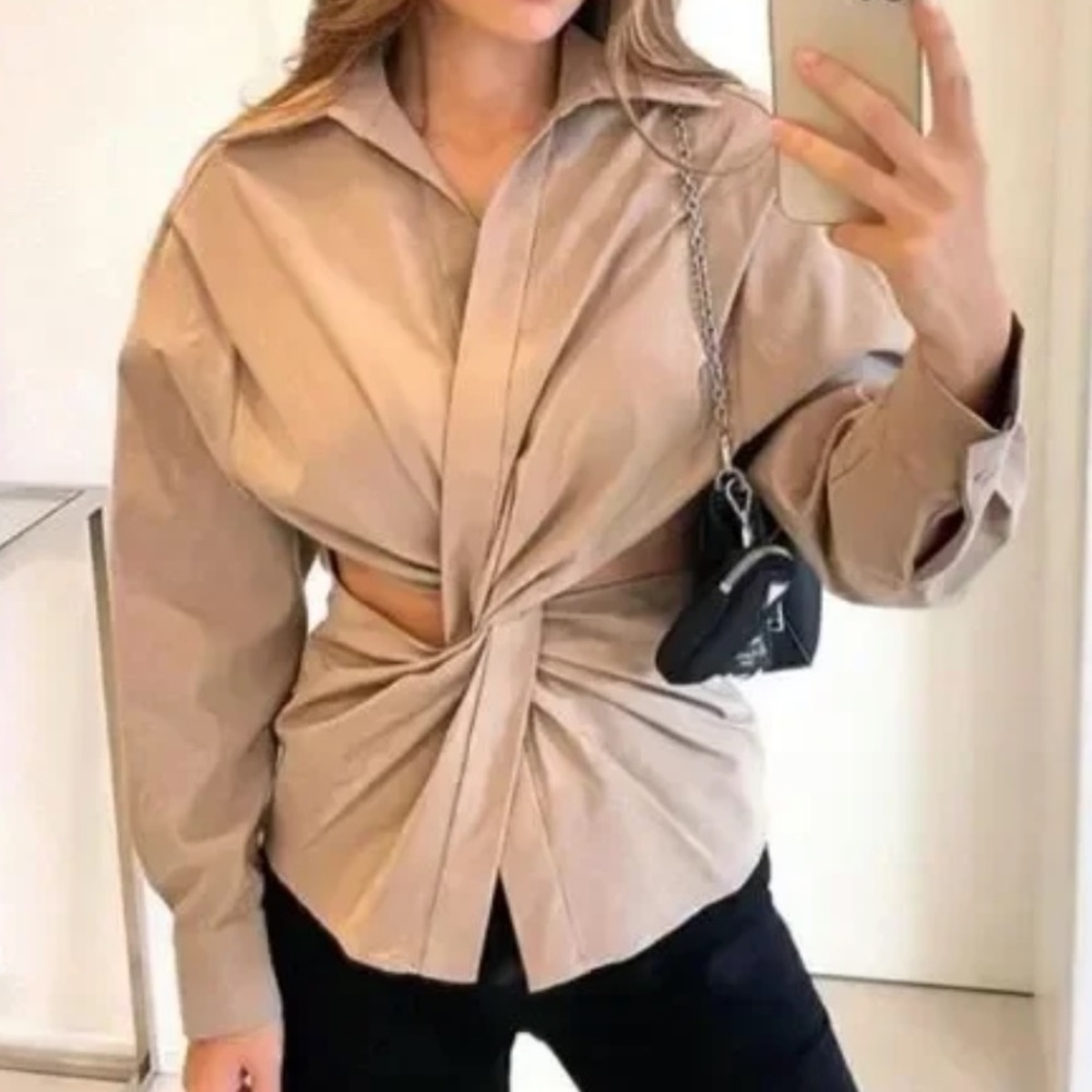 New with Tag Zara cut out shirt